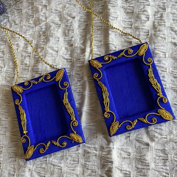 Set of two electric blue photo frames - Picture 2 of 4